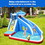 Costway 21679805 Inflatable Shark Bounce House with Water Slide and Climbing Wall without Blower