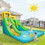 Costway 21876059 Inflatable Water Park Bounce House with Climbing Wall without Blower