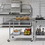 Costway 21975384 Stainless Steel Commercial Kitchen Prep and Work Table