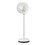 Costway 21985436 9 Inch Portable Oscillating Pedestal Floor Fan with Adjustable Heights and Speeds-White