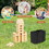 Costway 23481956 54 Pieces Tumbling Timber Toy with Carrying Bag