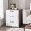 Costway 23561974 3 Slide-out Drawers Modern Dresser with Wide Storage Space