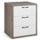 Costway 23561974 3 Slide-out Drawers Modern Dresser with Wide Storage Space