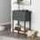 Costway 23769184 Narrow Console Table with 3 Storage Drawers and Open Bottom Shelf
