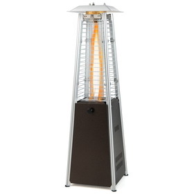 Costway 23916475 9500 BTU Portable Steel Tabletop Patio Heater with Glass Tube