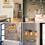 Costway 24081659 3-Light Vanity Lamp Bathroom Fixture with Metal Wire Cage