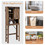 Costway 24359716 Wooden Bathroom Storage Cabinet with Sliding Barn Door and 3-level Adjustable Shelves-Rustic Brown