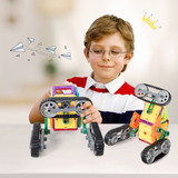 Costway 24698573 51 Pieces Magnetic Tiles Building Blocks Set
