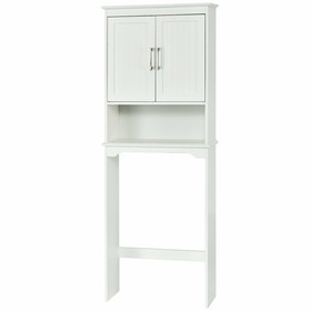 Costway 24896103 Over Toilet Space Saver Bathroom Organizer with Storage Cabinet