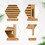 Costway 25064973 Bamboo Bathroom Storage Floor Cabinet with Door and Shelf Corner Cabinet