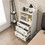 Costway 25618479 Modern Storage Dresser with Anti-toppling Device-White