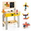 Costway 26475839 Wooden Pretend Play Workbench Set with Blackboard for Toddlers Ages 3+