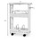 Costway 26579130 Slim Rolling 3-Tier Bathroom  Mobile Shelving Cabinet wih Handle