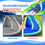 Costway 27184653 Inflatable Water Park Waterslide for Kids Backyard with 780W Air Blower