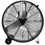 Costway 27580196 3-Speed 24 Inch Industrial Drum Fan with Aluminum Blades-Black