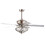 Costway 27583064 52 Inches Ceiling Fan with Wooden Blades and Remote Control-Silver