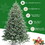 Costway 27631409 7 Feet Artificial Christmas Tree with 1260 Mixed PE and PVC Tips