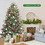 Costway 27631409 7 Feet Artificial Christmas Tree with 1260 Mixed PE and PVC Tips