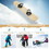 Costway 28537496 Winter Sports Snowboarding Sledding Skiing Board with Adjustable Foot Straps