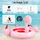 Costway 29086147 6 People Inflatable Flamingo Floating Island with 6 Cup Holders for Pool and River