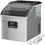 Costway 29147086 48 lbs Stainless Self-Clean Ice Maker with LCD Display