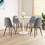 Costway 29587643 32 Inch Modern Tulip Round Dining Table with MDF Top-White