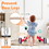 Costway 29683174 2-in-1 Sit-to-Stand Baby Push Walker with Music and Light