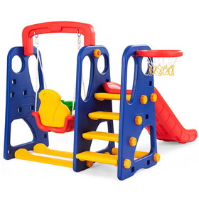 Costway 29714580 3-in-1 Junior Children Climber Slide Playset