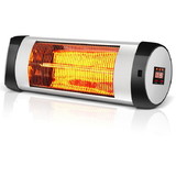 Costway 29785403 1500W Wall-Mounted Electric Heater Patio Infrared Heater with Remote Control