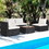 Costway 29861473 5 Piece Outdoor Furniture Set with Solid Tabletop and Soft Cushions