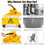 Costway 30561829 21 Quart Mop Bucket Side Press Wringer on Wheels With Panel