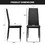 Costway 30674295 Set of 4 High Back Dining Chairs with PVC Leather and Non-Slip Feet Pads