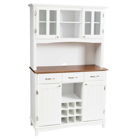 Costway 31820564 Wood Buffet Hutch Cabinet with 3 Large Drawers