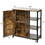 Costway 31850647 Multipurpose Freestanding Storage Cabinet with 3 Open Shelves and Doors