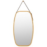 Costway 32169847 30 Inch Modern Rectangle Wall Hanging Framed Mirror
