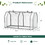 Costway 32718964 47.5 x 21.5 x 24 Inch Mini Greenhouse with Roll-up Zipper Door