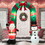 Costway 32795814 8 Feet Christmas Inflatable Archway with Santa Claus and Snowman