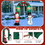 Costway 32795814 8 Feet Christmas Inflatable Archway with Santa Claus and Snowman