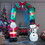 Costway 32795814 8 Feet Christmas Inflatable Archway with Santa Claus and Snowman