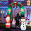 Costway 32795814 8 Feet Christmas Inflatable Archway with Santa Claus and Snowman