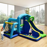 Costway 32971845 5-in-1 Kids Inflatable Climbing Bounce House without Blower