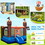Costway 34051698 Pirate-Themed Inflatable Bounce Castle with Large Jumping Area and 735W Blower