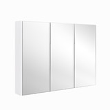 Costway 34679208 3-Door Wall-Mounted Mirror Cabinet with 3-Adjustable Shelves