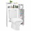 Costway 34789120 Wood Over the Toilet Bathroom Space Saver with Paper Holder and Shelf