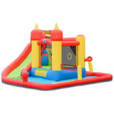 Costway 34801725 Inflatable Water Slide Jumper Bounce House with Ocean Ball without Blower