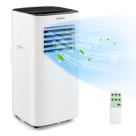 Costway 35462198 3-in-1 9000 BTU Air Conditioner with Dehumidifier and 24H Timer-White