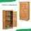 Costway 35462718 Outdoor Wooden Garden Tool Storage Cabinet-Natural