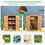 Costway 35462718 Outdoor Wooden Garden Tool Storage Cabinet-Natural