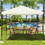 Costway 35819760 10 x 10 Feet Patio Gazebo Canopy Tent Garden Shelter