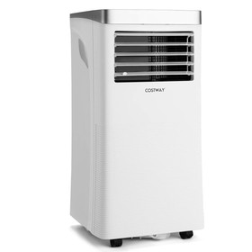 Costway 36102748 8000 BTU 3-in-1 Portable Air Conditioner with Remote Control-White